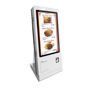 レストラン 24 インチ セルフ サービス注文キオスク オンライン支払い