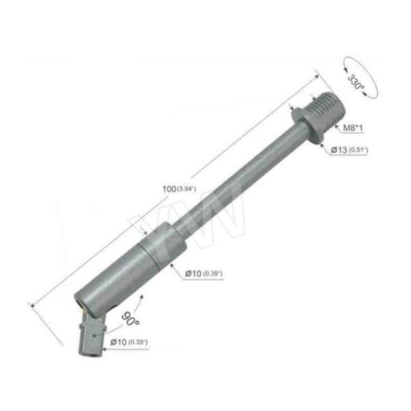 Покрытая никелем всеобщая латунная внешняя нарезка шарнирного соединения М8 с длинной рукой