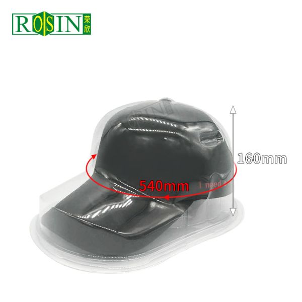 Transparent PVC Hat Display Holder Dustproof Baseball Cap Storage Packaging Blister