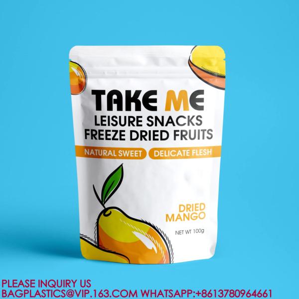 Resealable Pouch Bag Self-Standing Food Storage Bag Packaging Nut Snack Dry Fruit Bag