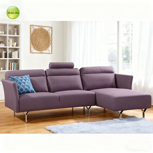 Symmetrical Mauve Modular Plush Couch Sectional Sofa Oversized Furniture