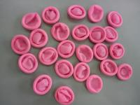 Coberturas de dedos ESD de borracha natural e látex rosa para proteger os dedos