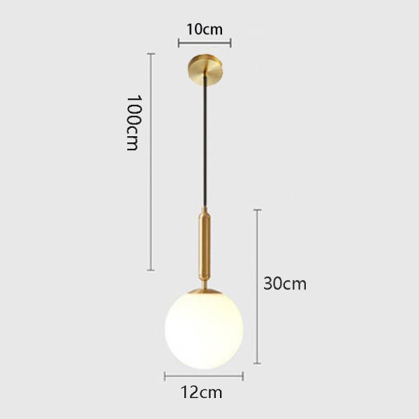 Modern Pendant light Simple Acrylic Ball Bedside Hanging light Round Ball Global Pendant Lamp(WH-GP-38)