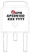 AP50N10D Dual Mosfet Switch / 50A 100V TO-252 High Power Transistor