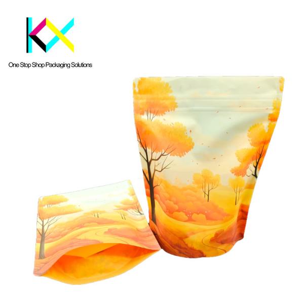 Eco Friendly Recyclable Packaging Bags for Cookie Gummy Candy Stand Up Pouch with customer's logo