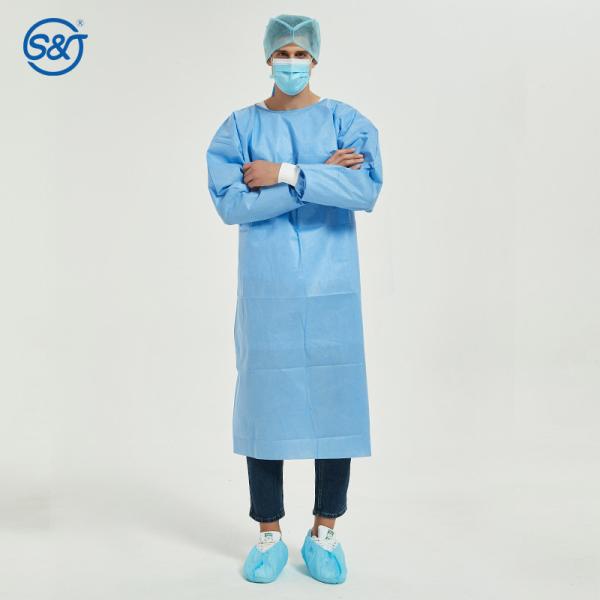 Factory price disposable medical doctor surgical gown level 4 nonwoven surgical gown for hospital