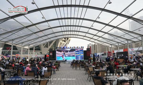 1500 People Outdoor Arcum Event Tent with Open Sidewalls for Outdoor Events and Parties