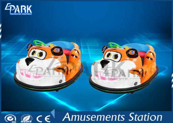 Lovely Tiger Shape Toddler Bumper Cars / Electric Bumper Karts For Kids