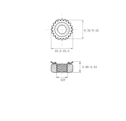18-8 Stainless Steel Keps 10-32 K-Lock Nuts