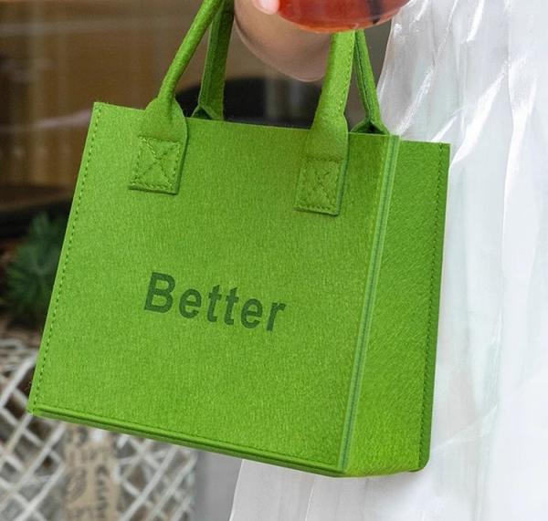 Shopping Felt Bag With Handles Grocery Tote Bags For Grocery Shopping Travel Study Gym Lunch Bag Commuter Handbags Book Storage Bags Eco-Friendly Bags