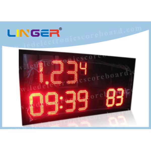 Semi - Outdoor LED Digital Clock With Time / Temperature Function 15kgs