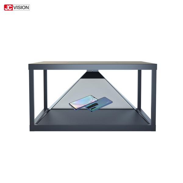19 Hologram степени 3D экрана 360 LCD дюйма витрина пирамиды прозрачного стеклянная