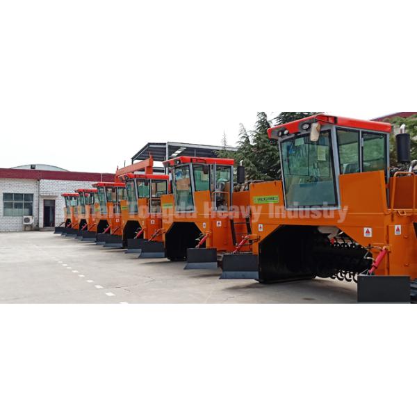 Crawler Compost Turner Organic Fertilizer Equipment 1500-1800m3/H