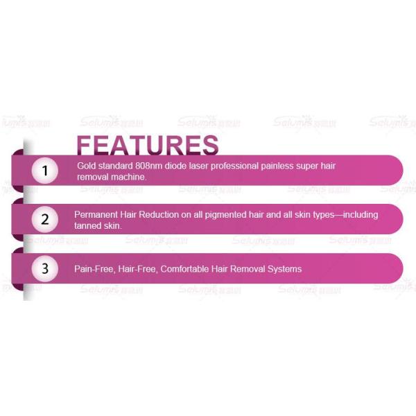 Micro Channel 808nm Diode Hair Removal Laser Machine With Germany Laser Bar