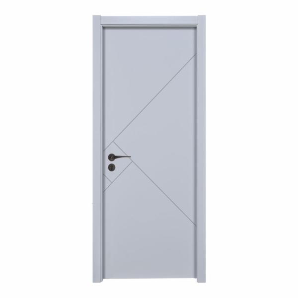 Modern Style White Oak Exterior Door 40mm Thick For Apartment Villa Hotel