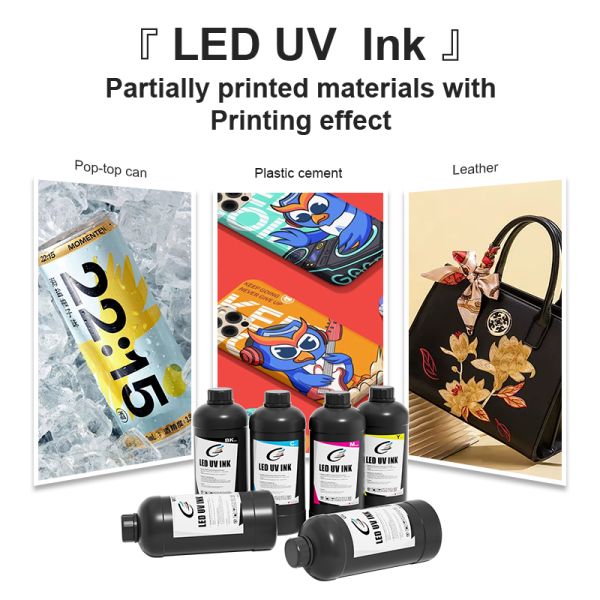 Fcolor UV DTF Ink for Printing - High Adhesion on Curved/Flexible Surfaces - Best for Print Shops
