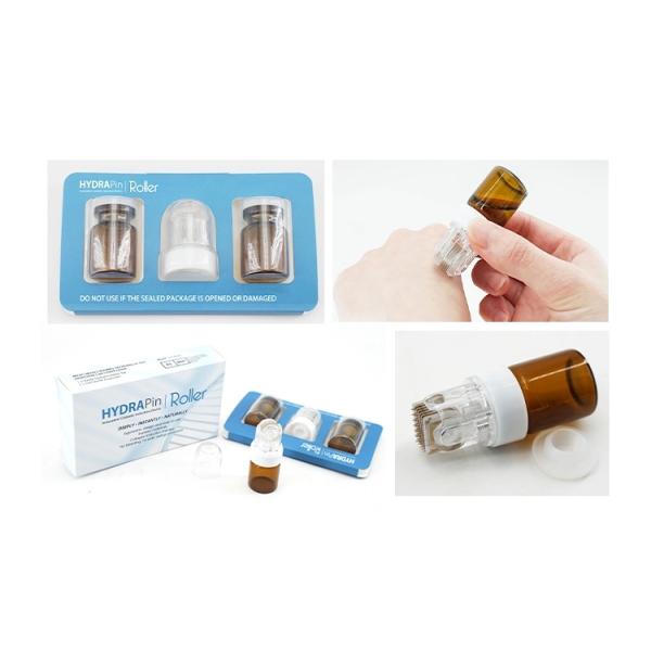 NO Plugs Type Newly Designed 42/150Gold Titanium Microneedle Hydra Stamphydra Roller for Skin Rejuvenation
