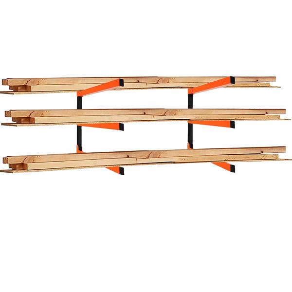 Étagère en bois à 3 niveaux pour l'atelier quotidien Stockage du bois dans la conception de la ferme