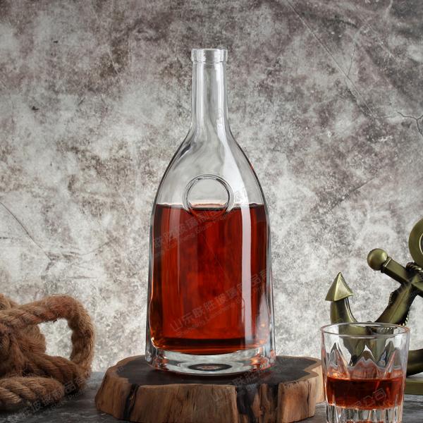 Glass Bottle with Thick Bottom and Cork 250ml 500ml 750ml Base Material Glass Customized