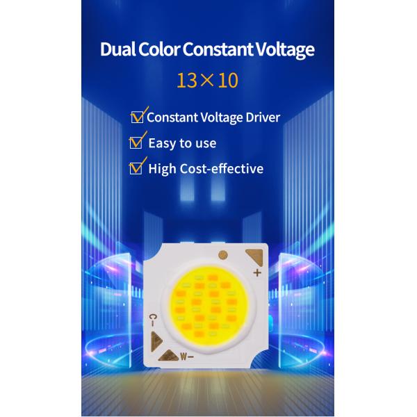 Постоянное напряжение COB LED Chip DC24V 6W 6W 12W 12W Двухцветный для светодиодного освещения