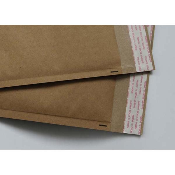 Customized Brown Kraft Paper Bubble Mailers Padded Courier For Mailing