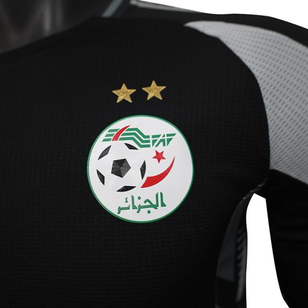 Black And Grey Algeria Player Version Jersey Supports Group Customization