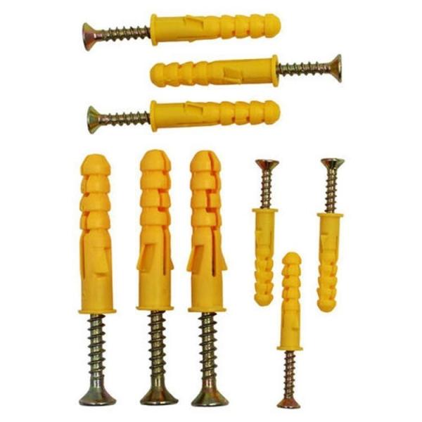 304 Stainless Steel Plastic Expansion Screw Tube with Small Yellow Croaker Nylon Bolt