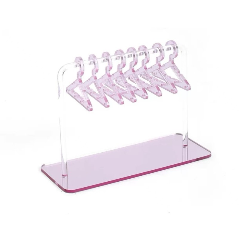 Creative Acrylic Desktop Jewelry Organizer Earring Stand Hanger Style Necklace Holder Display Rack