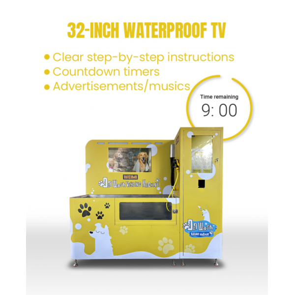 Self Service Cat Washing Machine Featuring  Cleaning and Multiple Liquid Dispensers Ideal for Pet Grooming Stations