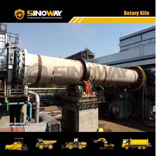 Energy Sawing Rotary Kiln / Rotary Dryer 315KW Main Transmission Power