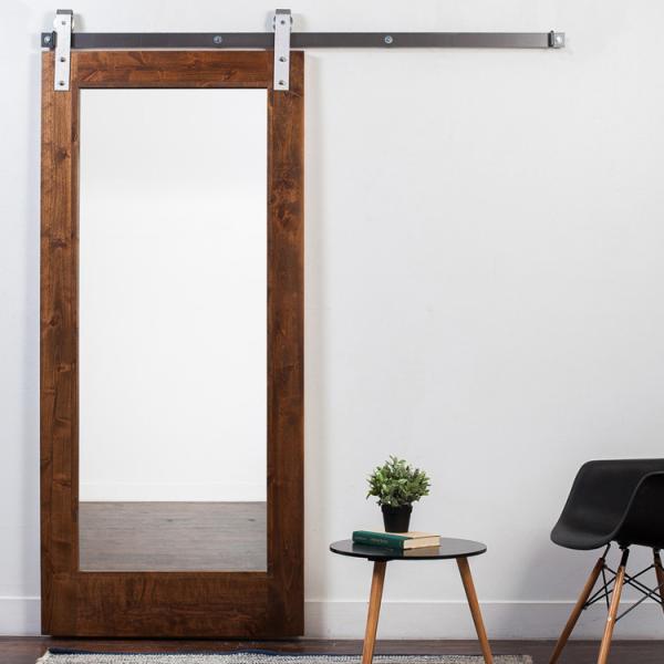 Finished White Wooden Sliding Doors Internal Bathroom Door 214cm Height