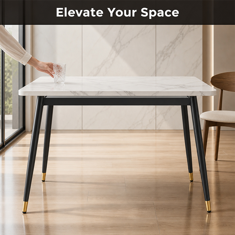 Modern-Designed Black-Gold Durable Iron Coffee Table Leg Support Bracket Furniture Base for Office & Living Room