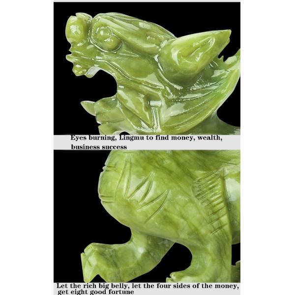 Regional Feature Pair Of Natural Jade Pixiu Home Office Feng Shui Jade Carving Crafts Jade Ornaments Feng Shui Pixiu