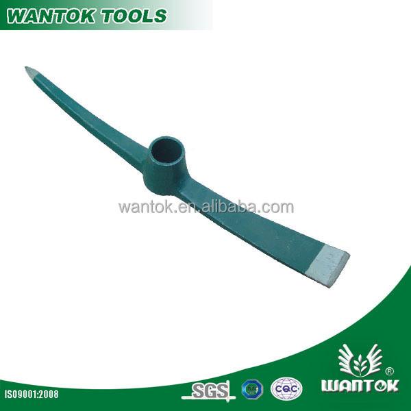 Technics One Piece Drop Forged Grade DIY 2KG P410 Round Eye Pickaxe Mattock Steel Pick
