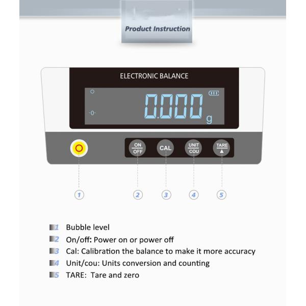 Ruijia Взвешивание MK6103C 610g 0,001g 1mg LCD дисплей Нагрузочный элемент датчик Аналитическая точность Китайская электронная веса
