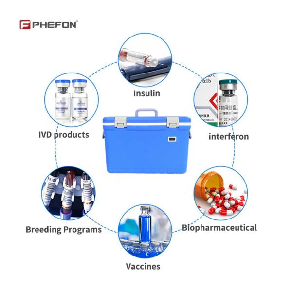 Портативный охлаждающий ящик холодное хранилище ящик для медицины холодная цепь транспортировка 10L 12L 18L 35L