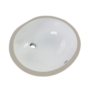 Le nominal ovale noir blanc d'Ada Bathroom Sink Wall Hung Cupc a glacé à l'int