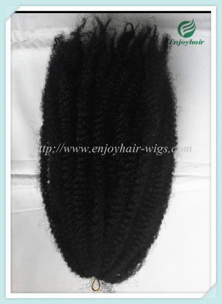 Japanese kanekalon synthetic mary braid hair extension afro kinky hair1#color  16''-22''.