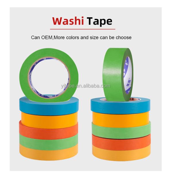 Automotive Masking Crepe Washi Paper Tape for Sharp Line Painting No Residue and Easy