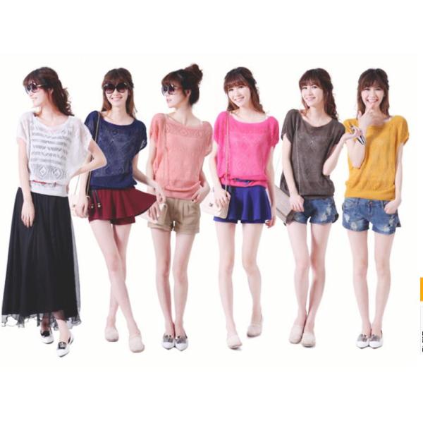 Crochet,pullover Hollow Out Golden Thread women sweater Knitted Loose Sweaters warm pullovers