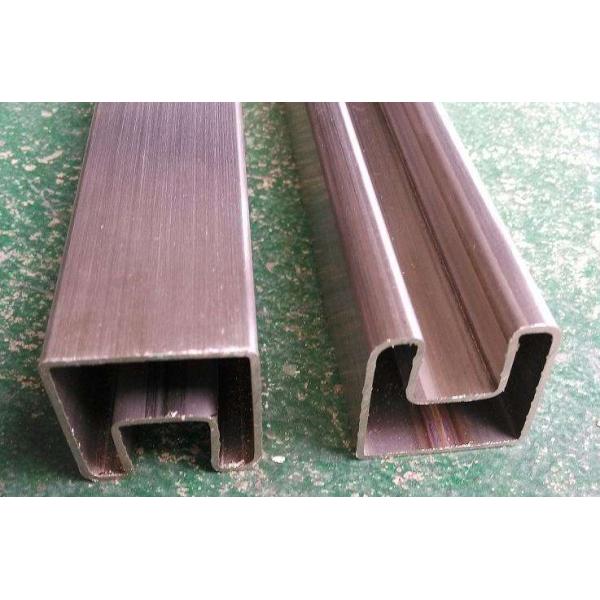 Hot Rolled Precision Steel Tube ASTM A554  Decorative Oval Single Slot Tube