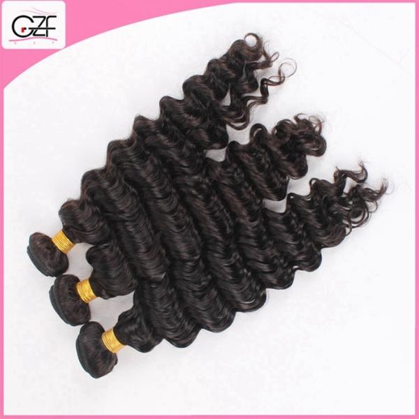 Double Layers Hair Weft 9A Deep Wave Fashion Malaysian Virgin Hair Weave Bundles