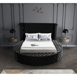 Cara Furniture Limited Factory direct velvet queen bedroom bed storage king round bed customizable bed room set