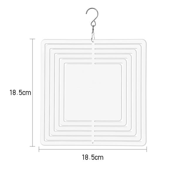 Sublimation Wind Spinner Blanks Personalized Custom Printed Aluminum Hanging Garden Christmas Decoration Wind Chimes