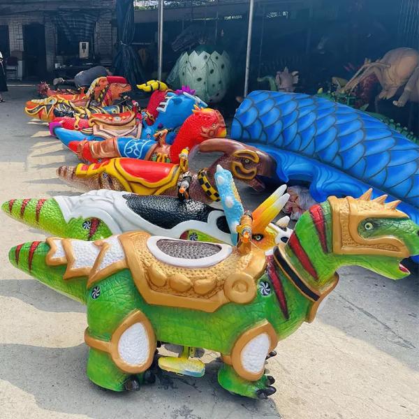Custom Animatronic Dinosaur Ride на естественном цвете для тематического парка