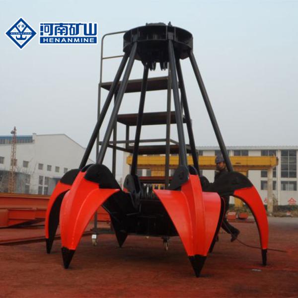 Orange Peel Crane Spare Parts Double Rope Grab 18 - 25mpa Hydraulic Pressure