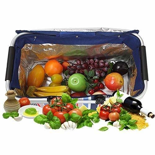 Hot & Cold Insulated Cooler Tote Bagswith Shoulder Strap Foldable Durable