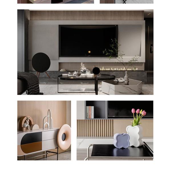 Внутренние декоративные стеновые панели WPC 3D плотное дерево гриль панель