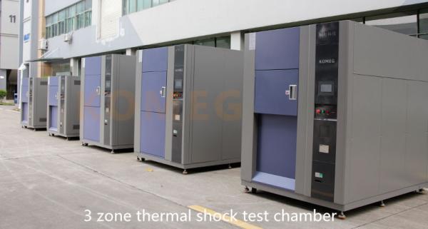 Three - Zone Thermal Shock Chamber With Alarm System 300L / Temperature Cycling Chamber