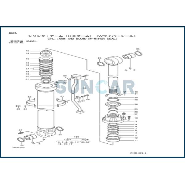 Набор обслуживания цилиндра 4653861 заграждения приспосабливает JOHN DEERE 850DLC 870GLC